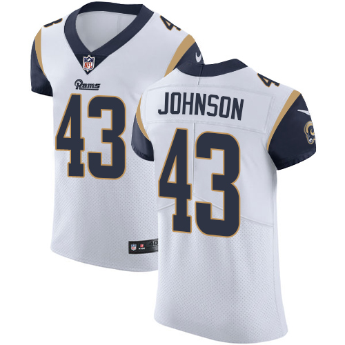 Nike Rams #43 John Johnson White Men's Stitched NFL Vapor Untouchable Elite Jersey